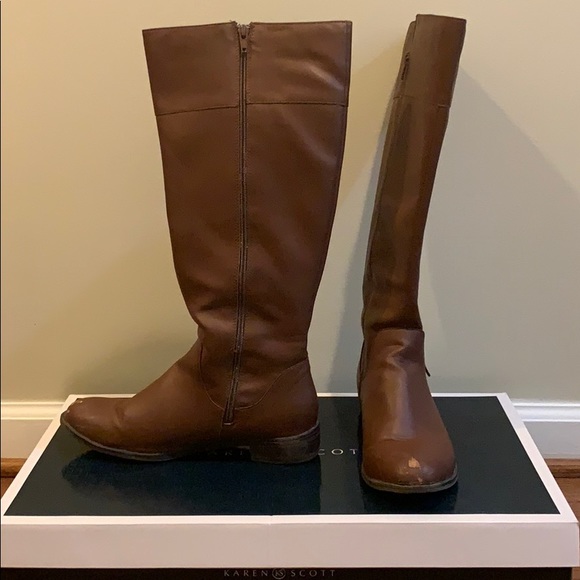 Karen Scott Brown Boots - Picture 2 of 4